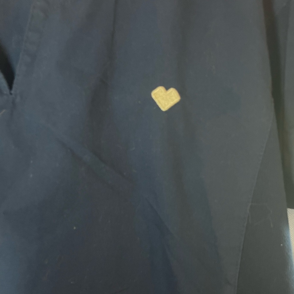 Superior Uniform Group, Women’s, Large, Navy blue, Scrub Shirt, gently used